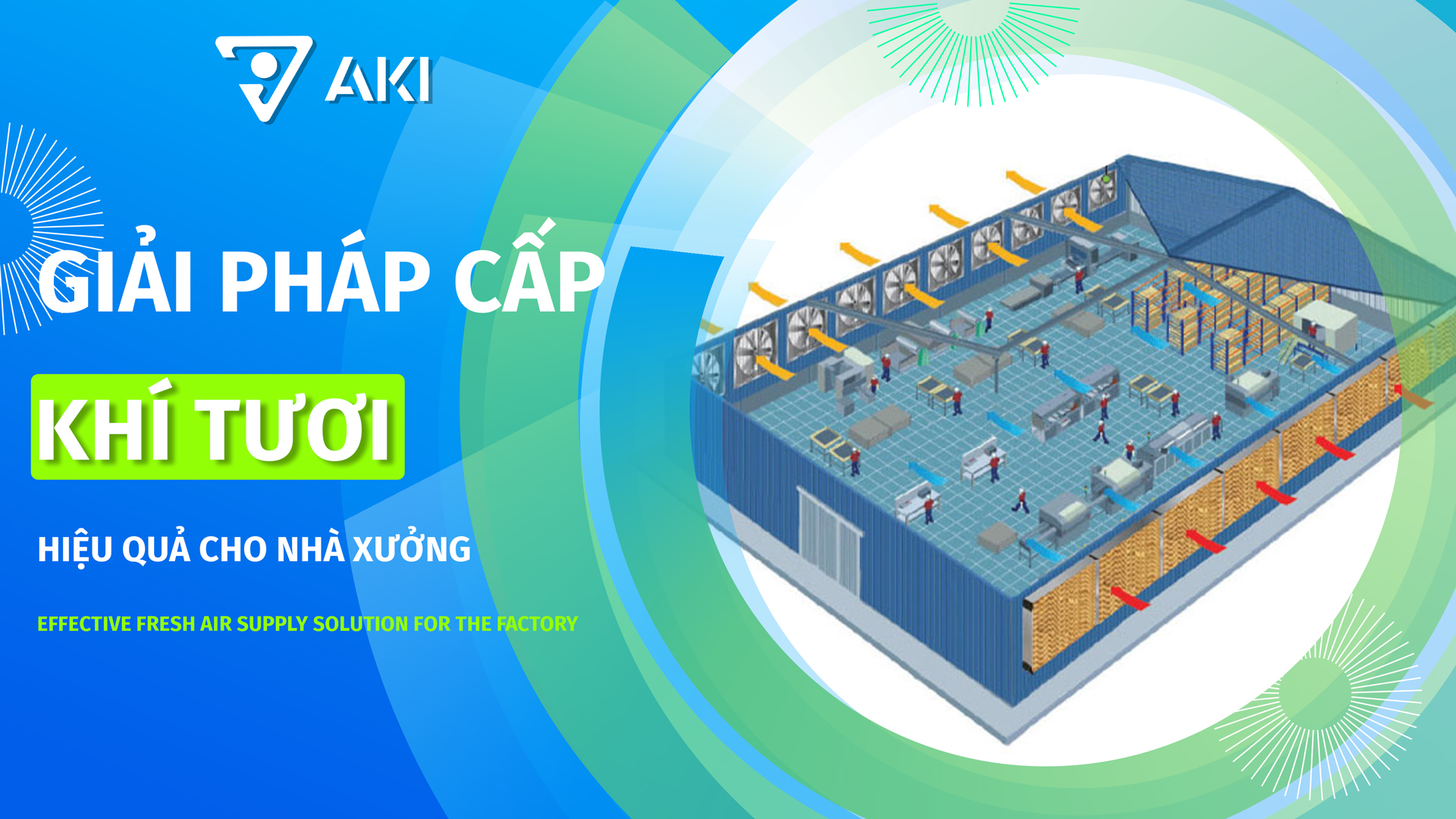 Giải pháp cấp khí tươi hiệu quả cho nhà xưởng